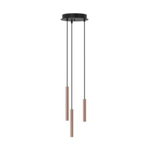 PSM LIGHTING - hanglamp - vast - met basis Rondobox - met LED driver brons - zwart / zwart - 2423.132.KX2.NW