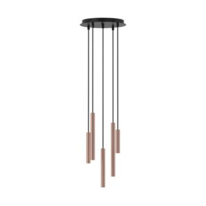 PSM LIGHTING - hanglamp - vast - met basis Rondobox - met LED driver donker brons - zwart/zwart - 2425.233.KX2.WW