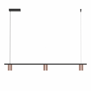 PSM LIGHTING - hanglamp - vast - voeding asymmetrisch - met LED driver alu - zwart - 2497.1600.6A.142.NW