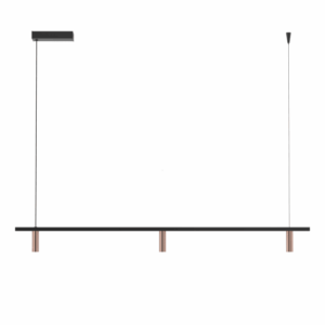 PSM LIGHTING - hanglamp - vast - voeding asymmetrisch - met LED driver donker brons - zwart - 2497.1200.3.233.WW