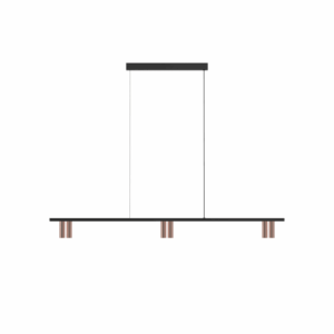 PSM LIGHTING - hanglamp - vast - voeding centraal - met LED driver alu - zwart - 2498.1200.6A.142.WW