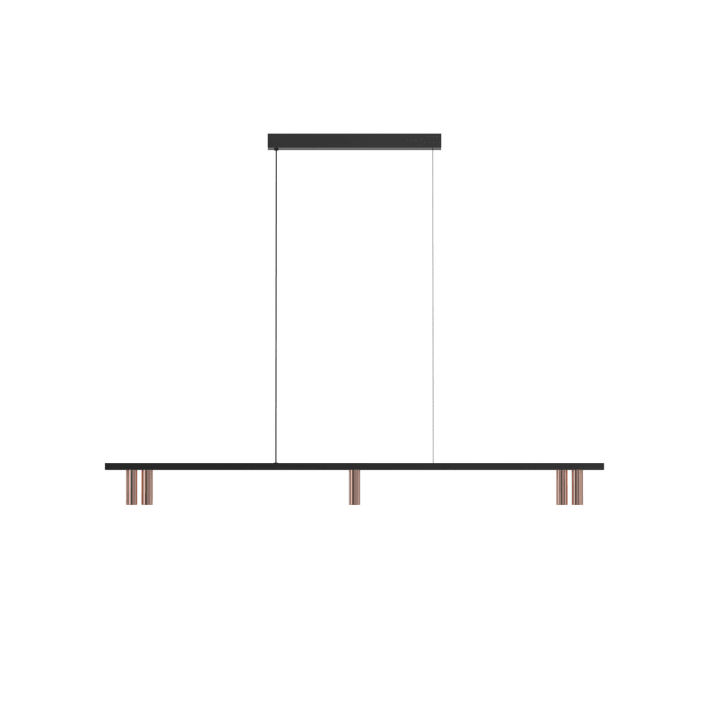 PSM LIGHTING - hanglamp - vast - voeding centraal - met LED driver donker brons - zwart - 2498.1200.5.233.WW PSM LIGHTING - hanglamp - vast - voeding centraal - met LED driver donker brons - zwart - 2498.1200.5.233.WW