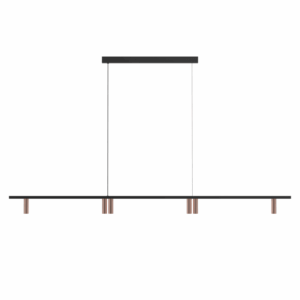 PSM LIGHTING - hanglamp - vast - voeding centraal - met LED driver zwart textuur - 2498.1600.6B.2M.NW