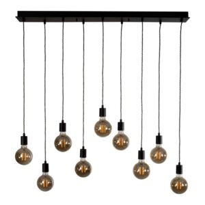 PSM LIGHTING - suspension - Base 1200mm - avec 9x câble 1m noir texture / câble textile noir - BT.5067.9.2M.TX2