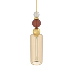 PSM LIGHTING - suspension-avec 2m de câble textile et arrêt de câble à la douille - 2403.16.TXM