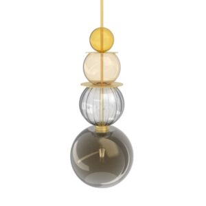 PSM LIGHTING - suspension-avec 2m de câble textile et arrêt de câble à la douille - 2404.16.TXM