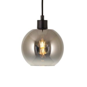 PSM LIGHTING - suspension-avec 2m de câble textile et arrêt de câble à la douille - 4954.B.E27.SH.14.SGD.TX2