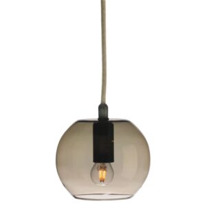 PSM LIGHTING - suspension-avec 2m de câble textile et arrêt de câble à la douille - 5095.A.E14.53.BZ.TXG4