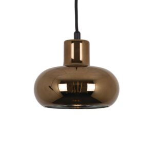 PSM LIGHTING - suspension - avec 2m de câble textile et arrêt de câble à la douille bronze / b - 4039.S.E27.13.BRC.TX43