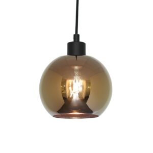 PSM LIGHTING - suspension - avec 2m de câble textile et arrêt de câble à la douille bronze / c - 5184.B.E27.SH.13.CB.TX43