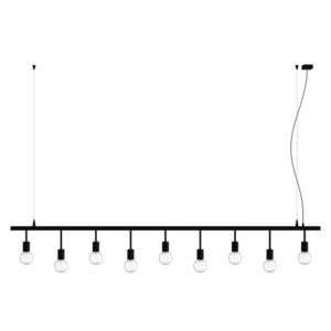 PSM LIGHTING - suspension avec câble et régulateur d'hauteur-sur base avec 5 soquets E27 sur - 5019.9.2M