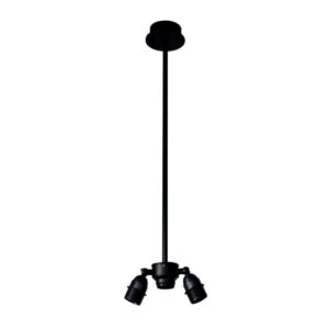 PSM LIGHTING - suspension avec rotule et rosace apparente - pour abat-jour noir texture - 5002.E27.B3.2M