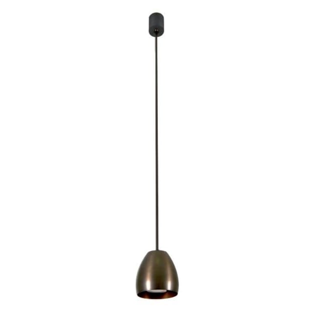 PSM LIGHTING - suspension avec rotule et rosace apparente - tige raccourcissable bronze - 1918.B2.E27.13 PSM LIGHTING - suspension avec rotule et rosace apparente - tige raccourcissable bronze - 1918.B2.E27.13