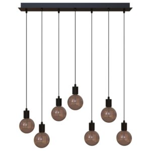 PSM LIGHTING - suspension - base 900mm - avec 7x câble 1m noir texture / câble textile noir - 5067.7.2M.TX2