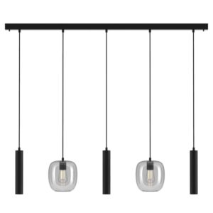 PSM LIGHTING - suspension-combinaison 2x Moby et 3x Mero-1,5m câble textile - 5157.2E.3M.216.TR.TXM.NW