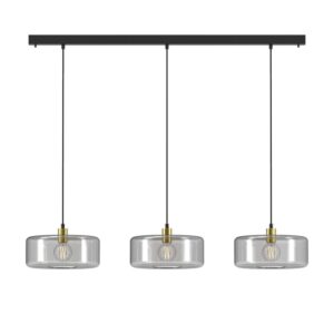 PSM LIGHTING - suspension noir - or / bronze / câble textile noir - 5131.3Q.216.BZ.TX2