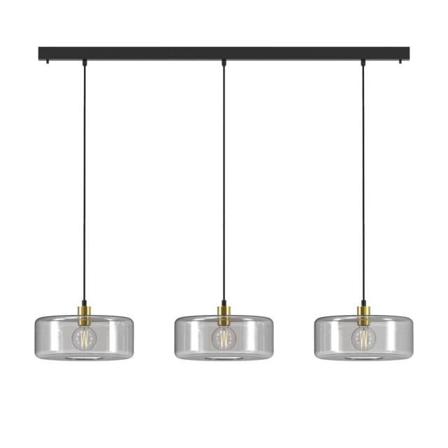 PSM LIGHTING - suspension noir - or / bronze / câble textile noir - 5131.3Q.216.BZ.TX2 PSM LIGHTING - suspension noir - or / bronze / câble textile noir - 5131.3Q.216.BZ.TX2
