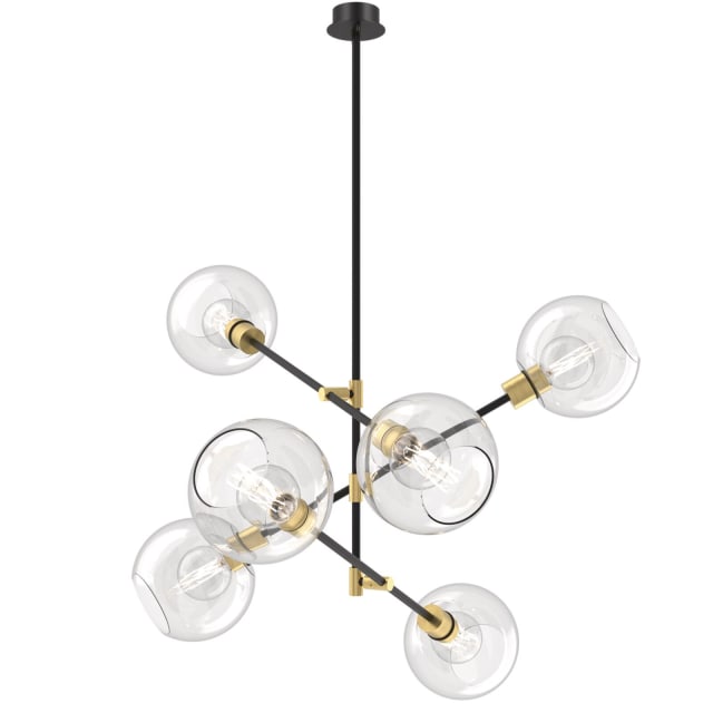 PSM LIGHTING - suspension sur tige avec rosace apparente - fixe noir texture - 5141.2M.SG PSM LIGHTING - suspension sur tige avec rosace apparente - fixe noir texture - 5141.2M.SG