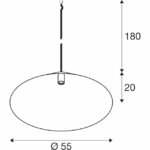 longueur de suspension 180 cm