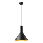 SLV Belgium - Phelia 275 E27 suspension intérieure noire/dorée - 1002949
