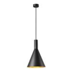 SLV Belgium - Phelia 280 E27 suspension intérieure noire/dorée - 1002950