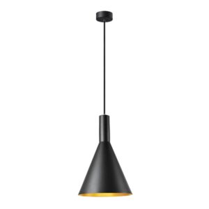 SLV Belgium - Phelia 280 E27 suspension intérieure noire/dorée - 1002950