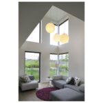 SLV Belgium - Rotoball suspension 1x max. 24W E27 230V D=50cm gris argent/blanc - 165400 – Image 3